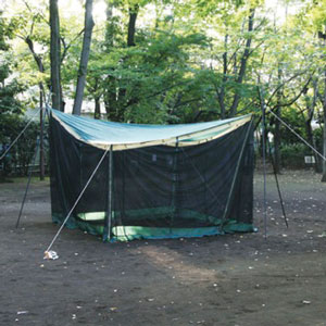 蚊帳付きテント